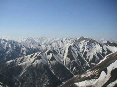 常念から大天井